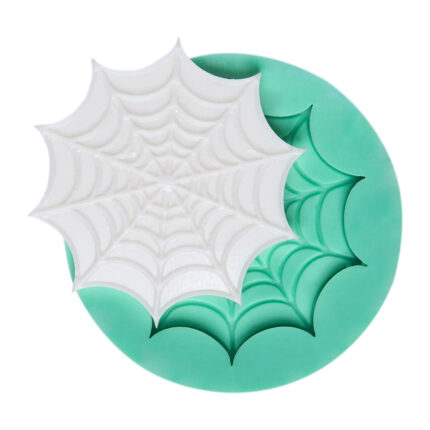 Kurdelya Örümcek Ağı Silikon Kalıbı: Halloween ve mistik dekorasyon için doğa temalı örümcek ağı kalıbı.