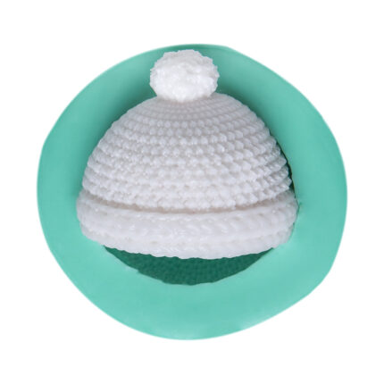 Ponponlu bere silikon kalıbı. Kış temalı sabun, takı, dekoratif obje ve kişiye özel hediye yapımı için ideal.