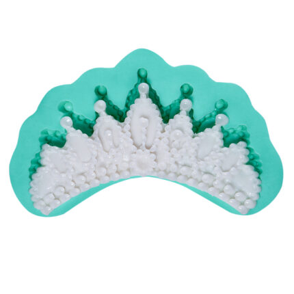 Prenses tacı silikon kalıbı, kız çocuk odası süsü için ideal. Dekoratif obje ve sabun yapımı için silikon kalıp.