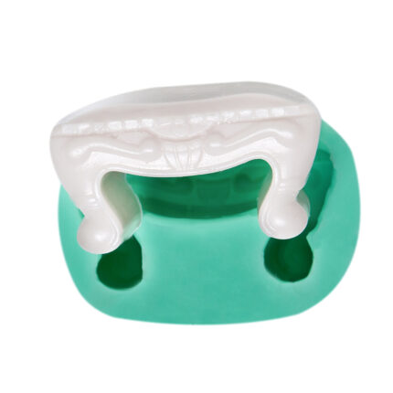 Puf sehpa silikon kalıbı: Minyatür mobilya yapımı için ideal, RTV2 silikon kalıp.