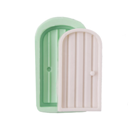 Sade kapı silikon kalıp modeli: Minyatür ev yapımı için 3D kapı kalıbı.