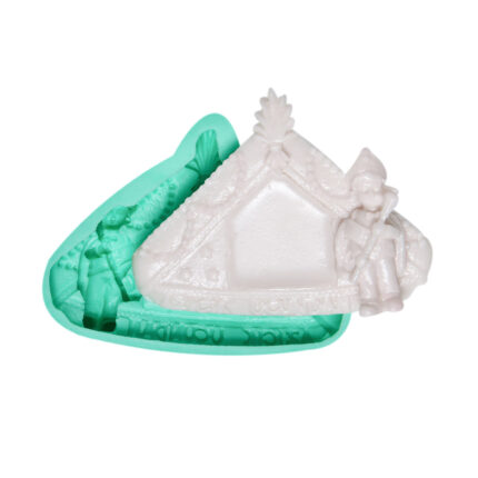 Şapkada sünnet çocuğu silikon kalıbı: Sünnet töreni hatırası için silikon döküm kalıbı.