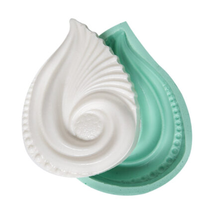 Deniz kabuğu silikon kalıbı ve reçine dökümü. Kabuğu süslemeli masa dekor yapımı için ideal.