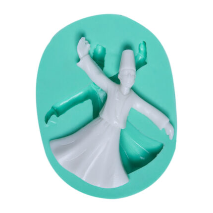 Semazen silikon kalıbı: Geleneksel Türk sanatından esinlenilmiş dekoratif obje yapımı için ideal.