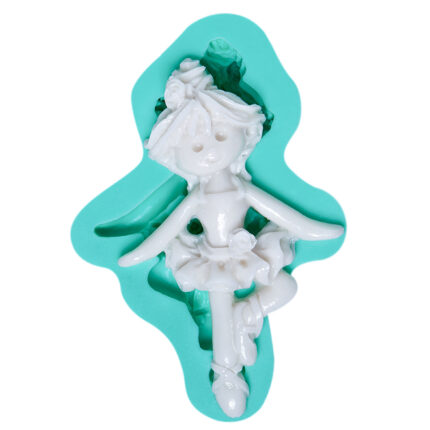 Sevimli balerin silikon kalıbı, dans temalı süs yapımı için ideal. KK-0918 kalıp detayı.