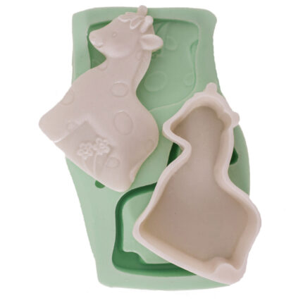 Sevimli midilli kutu silikon kalıbı: Hayvan temalı sabun veya dekoratif obje yapımı için ideal.