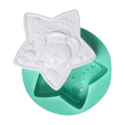 Kurdelya Fantastik Sihirli Yıldız Desenli Silikon Döküm Kalıbı. Sihirli yıldız biblo yapımı için ideal gökyüzü sabun kalıbı.