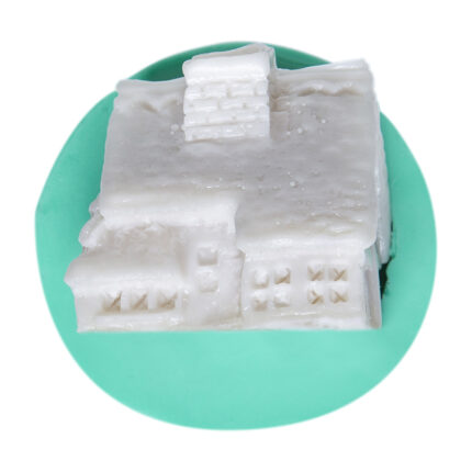 Şirin ev silikon kalıbı ile yapılmış çocuk odası dekorasyonu objesi.