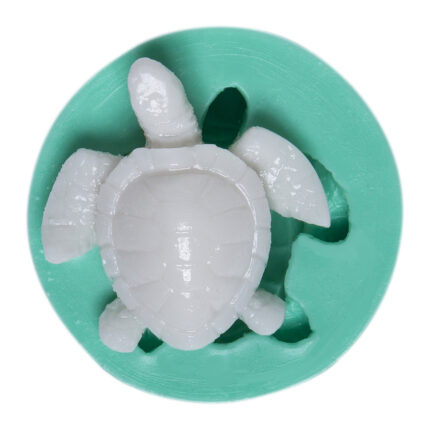 Su kaplumbağası silikon kalıbı: Deniz temalı sabun veya dekoratif obje yapımı için ideal. Kurdelya Sevimli Su Kaplumbağası Kalıp.