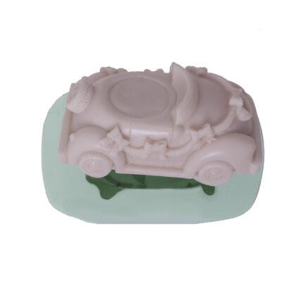 Süslü gelin arabası silikon kalıp modeli, düğün anısı objesi için ideal. RTV2 silikon kalıp.