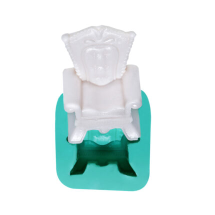 Taht koltuk silikon kalıbı. Minyatür mobilya yapımı için ideal, dekoratif obje, sabun veya takı yapımında kullanılabilir.