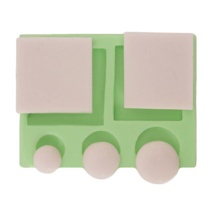 Takı bisküvisi 2 silikon kalıp: kare ve yuvarlak figürlü, nişan/kına süsü için kalıp.