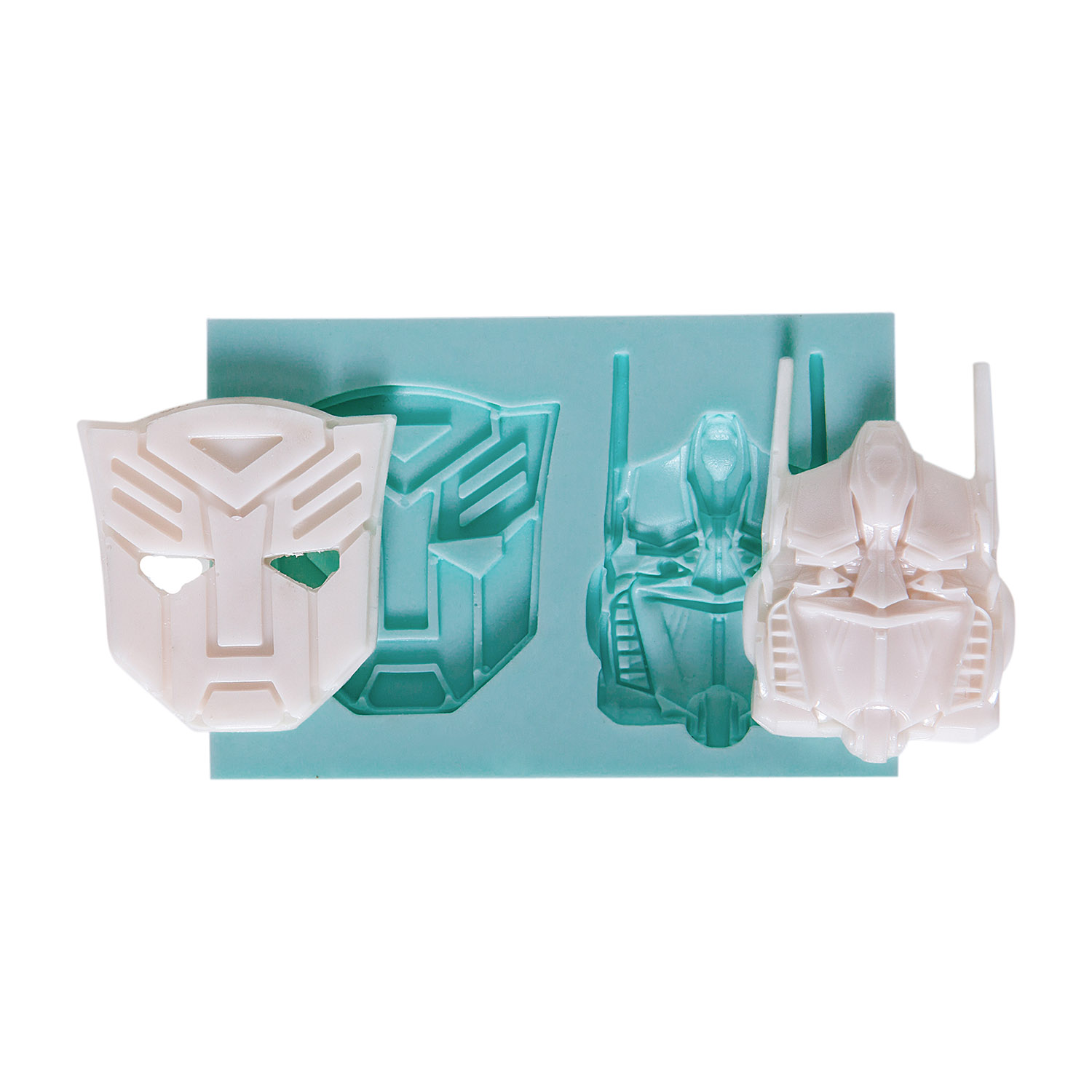 transformers-figurlu-silikon-polyester-kalibi-kk-1158.jpg Transformers silikon kalıbı: Autobot ve Optimus Prime maskeleri. Çizgi film karakteri süsü yapımı için ideal.