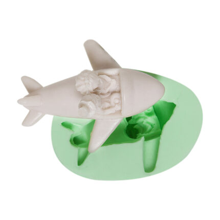 Uçakta gelin damat silikon kalıbı. Düğün anısı süsü için ideal, KK-1257 modeli.