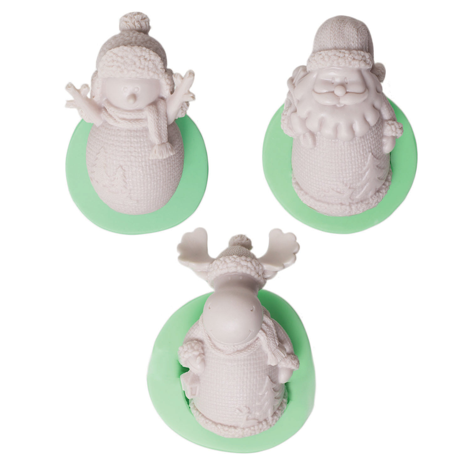 uclu-yilbasi-seti-seklinde-silikon-beton-kalibi-kk-1979.jpg Üçlü yılbaşı seti silikon kalıp: kardan adam, Noel Baba ve ren geyiği figürleri.