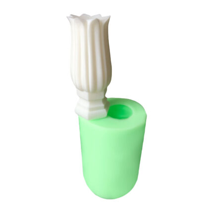 Uzun çiçek mum silikon kalıbı. Çiçek desenli mum yapmak için ideal.