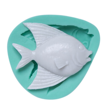 Uzun yüzgeçli balık silikon kalıbı. Deniz temalı dekorasyon, sabun, takı ve hediye yapımı için ideal.