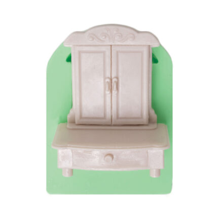 Kurdelya vintage makyaj masası silikon kalıbı modeli. Nostaljik mobilya yapımı için silikon kalıp.