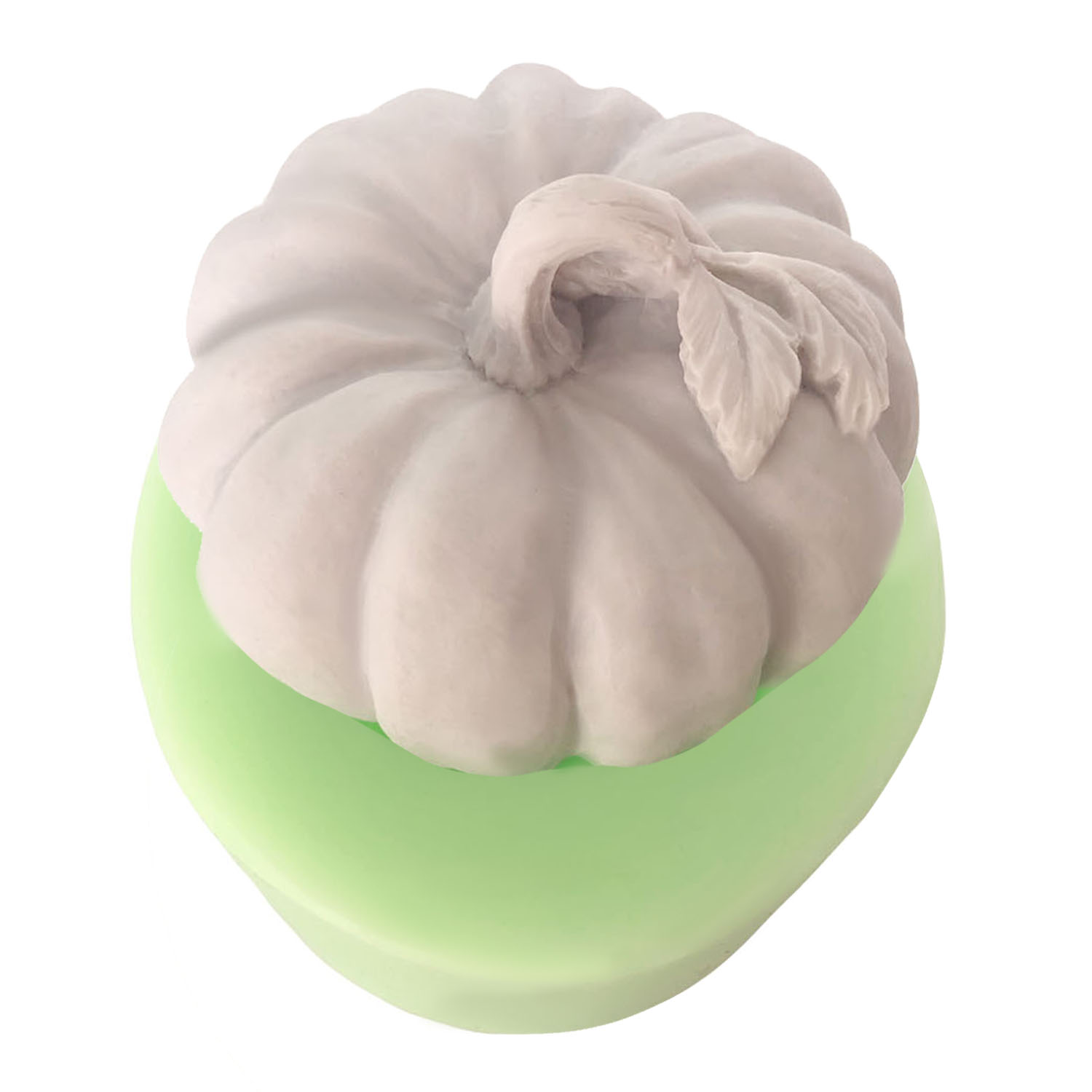 yaprakli-buyuk-boy-balkabagi-seklinde-silikon-poliuretan-kalibi-kk-2033.jpg Yapraklı büyük boy balkabağı silikon kalıp. Sonbahar temalı dekorasyon için ideal, 11x11x9cm boyutlarında.