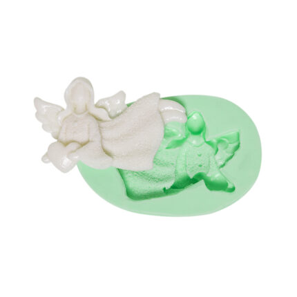 Yılbaşı melekleri-16 silikon kalıbı ile yapılmış melek figürü. Yılbaşı temalı dekorasyon için ideal.