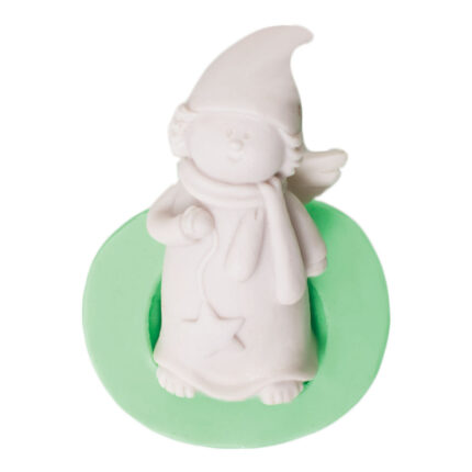 Yıldızlı dilek perisi silikon kalıbı. Perisi figürü silikon kalıp ile yapılmış yılbaşı perisi figürü.