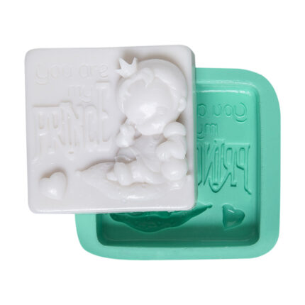 You are my prince sabun kalıbı: Prens temalı silikon kalıp ve sabun örneği.