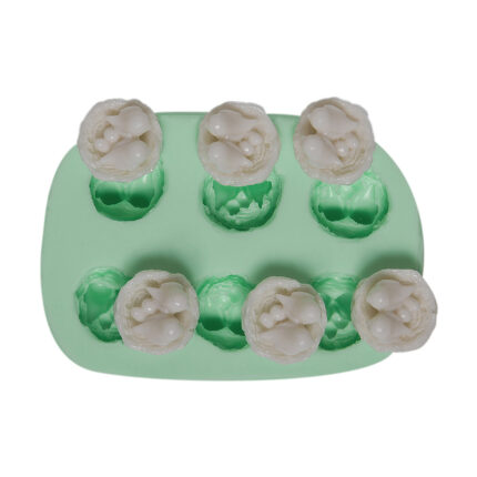 Yuvada minik kuşlar silikon kalıbı ile yapılmış kuş temalı sabunlar. KK-1263