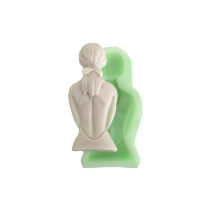 Zarif kadın figürü silikon kalıbı. Şık kadın heykeli yapmak için ideal. 3D zarif kadın silikon kalıp.