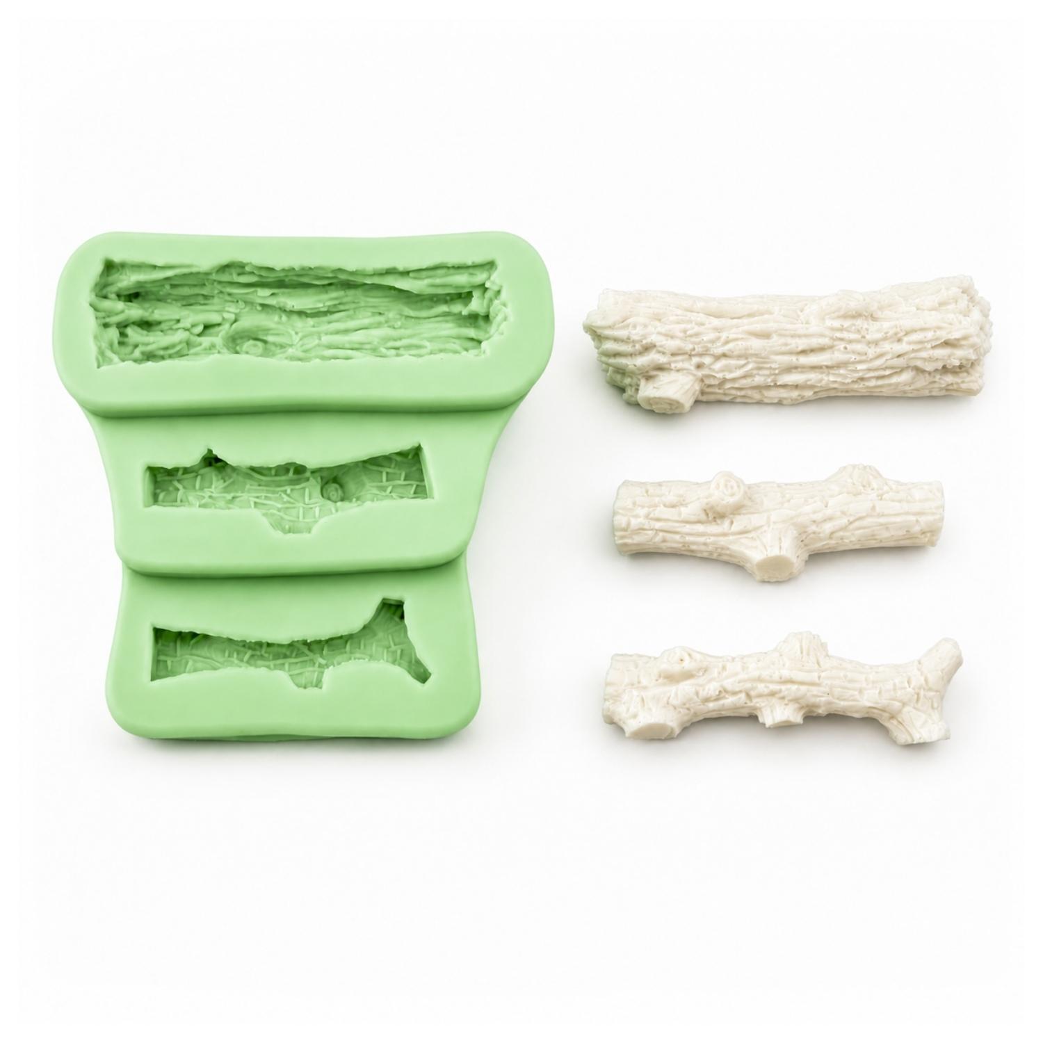 3lu-agac-dali-ve-odun-parcasi-silikon-kalibi 3’lü Ağaç Dalı ve Odun Parçası Silikon Kalıbı (6.5×1.5×1.5 cm – KK-2242) - Görsel 1