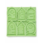 6’lı Minyatür Orman Evi Kapısı Silikon Kalıbı (3×4.5×0.5 cm – KK-2232) - Görsel 3
