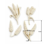 4 Farklı Model Buğday Başağı Silikon Kalıbı (3.5×6×1 cm – KK-2236) - Görsel 2