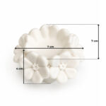 Çiçeklerle Çevrili Dekoratif Mumluk Silikon Kalıbı (7×7×4 cm – KK-2239) - Görsel 2