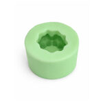 Çiçeklerle Çevrili Dekoratif Mumluk Silikon Kalıbı (7×7×4 cm – KK-2239) - Görsel 3