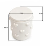 Kalp Kabartmalı Kapaklı Dekoratif Kutu Silikon Kalıbı (6×6×7.5 cm – KK-2240) - Görsel 2