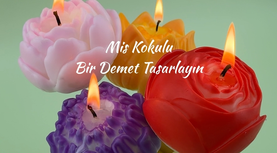 kokulu mumlar icin silikon kaliplar