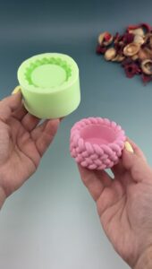 tas tozu tealight mumluk yapimi silikon kalip