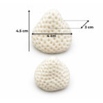 2’li Büyük ve Orta Boy Çilek Silikon Kalıbı (4×3×4.5 cm – KK-2268) - Görsel 2