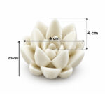 Sivri Yapraklı Sukulent Silikon Kalıbı (4×4×2.5 cm – KK-2262) - Görsel 2