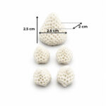 5’li Küçük ve Minik Çilek Silikon Kalıbı (2.5×2×2.5 cm – KK-2267) - Görsel 2