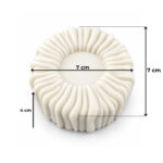 Dalgalı Mini Tart Tabanı Silikon Kalıbı (7×7×4 cm – KK-2266) - Görsel 2