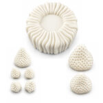Farklı Boy Çilek ve Dalgalı Tart Tabanı Silikon Kalıp Seti (Tart Tabanı: 7×7×4 cm – KK-2269) - Görsel 4