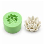 Sivri Yapraklı Sukulent Silikon Kalıbı (4×4×2.5 cm – KK-2262)