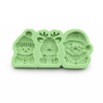 3’lü Küçük Sevimli Yılbaşı Figürleri Silikon Kalıbı (4×5×1 cm – KK-2286) - Görsel 3