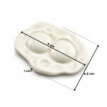 Sahanda Çift Sarılı Yumurta Silikon Kalıbı (6×4.5×1 cm – KK-2292) - Görsel 2