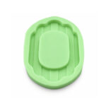 Dalgalı Kenarlı Çizgili Oval Çerçeve Silikon Kalıbı (7.5×10×1 cm – KK-2289) - Görsel 3