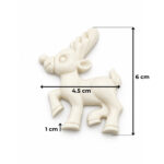 Sevimli Noel Ren Geyiği Silikon Kalıbı (4.5×6×1 cm – KK-2285) - Görsel 2