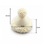 Ponponlu Minik Noel Şapkası Silikon Kalıbı (3×3×3.5 cm – KK-2298) - Görsel 2