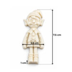 Sevimli Noel Elfi Silikon Kalıbı (3.5×7.5×1 cm – KK-2283) - Görsel 2