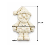 Ponpon Şapkalı Sevimli Noel Baba Silikon Kalıbı (5×7.5×1.5 cm – KK-2284) - Görsel 2
