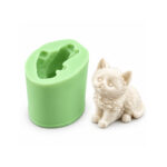Tüylü Sevimli Yavru Kedi Silikon Kalıbı (4.5×3×5 cm – KK-2274)
